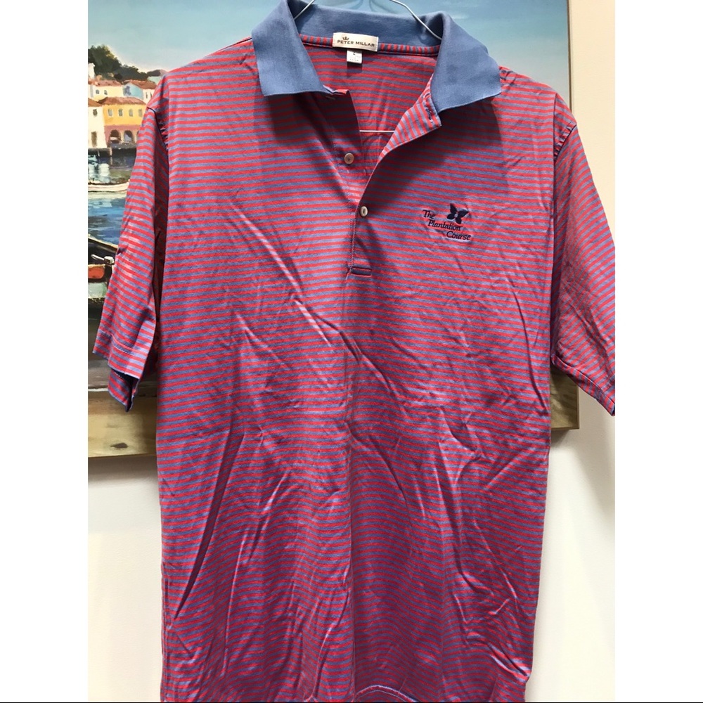 ⭐️ buy 2/get 1 free {Peter Millar} Red/Blue Polo